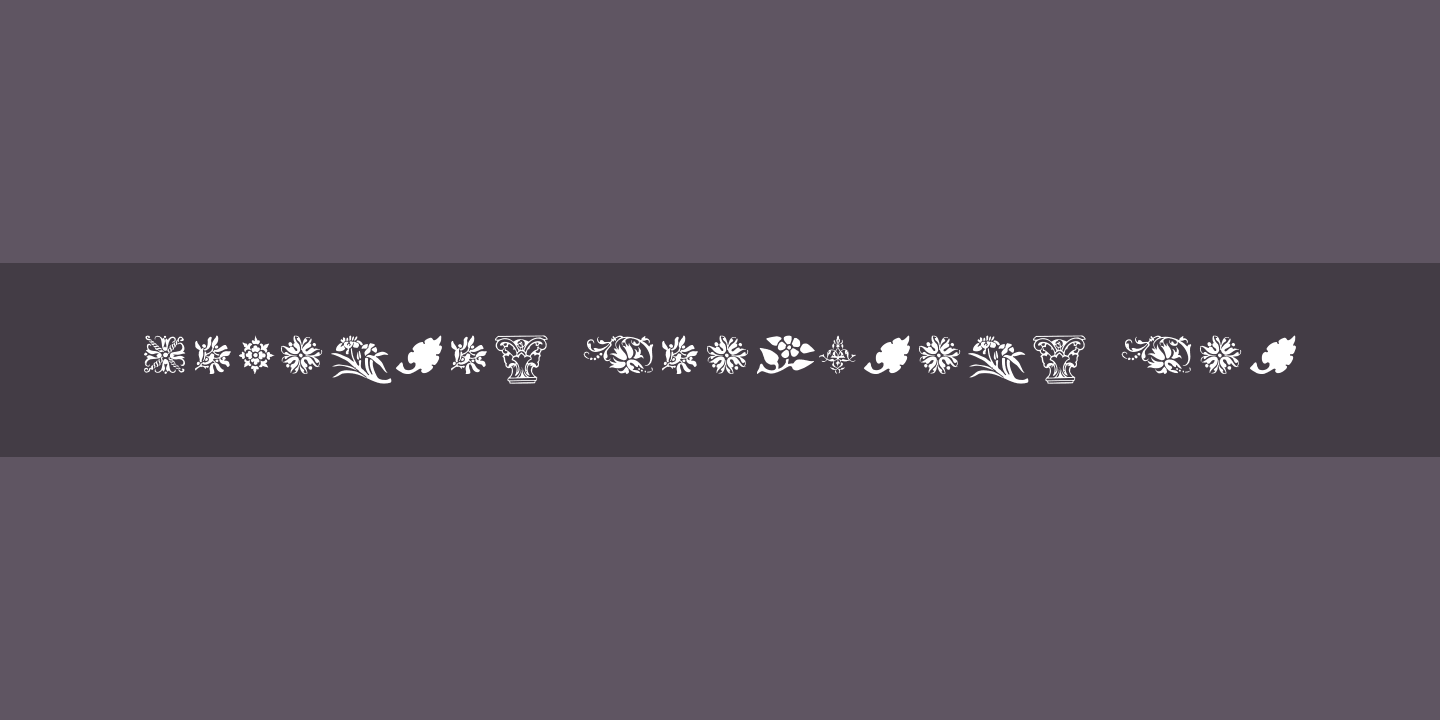 Printers Ornaments One